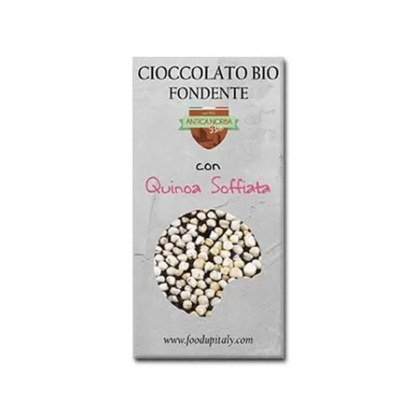 Natura d'Oriente Barretta bio di cioccolato fondente con quinoa soffiata 20g