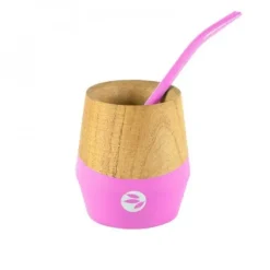 Natura d'Oriente Calabash in legno con bombilla in acciaio