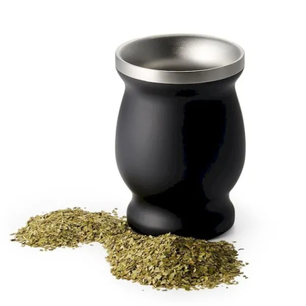 Natura d'Oriente Calebassa in Acciaio Inox per mate Colore Nero