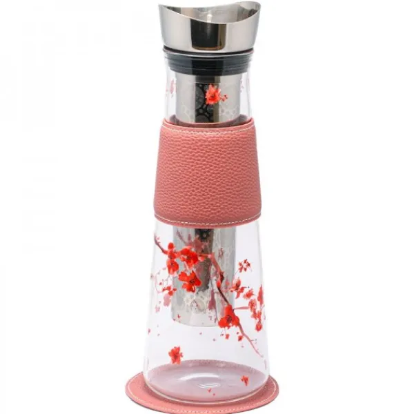 Natura d'Oriente Caraffa in vetro con infusore in acciaio