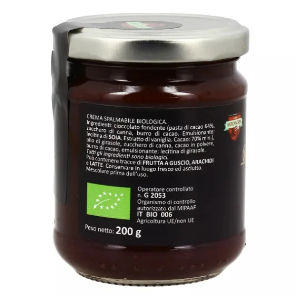 Natura d'Oriente Crema spalmabile bio fondente con pasta di cacao 200g