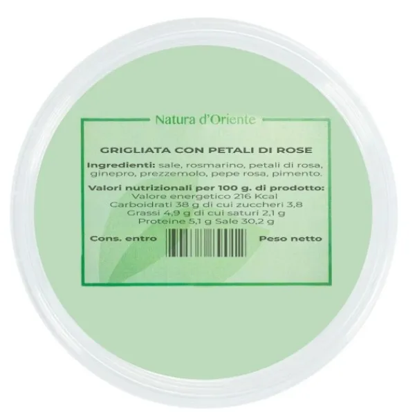 Natura d'Oriente Grigliata con petali di rosa