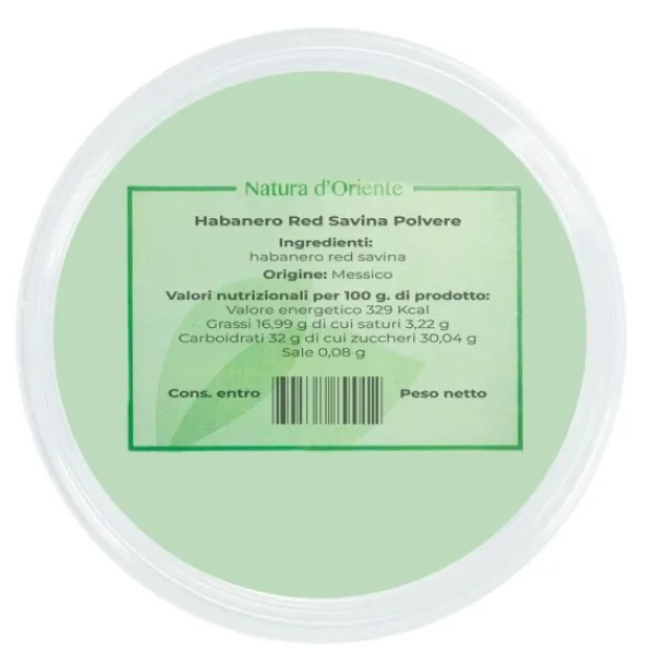 Natura d'Oriente Habanero Red Savina Polvere