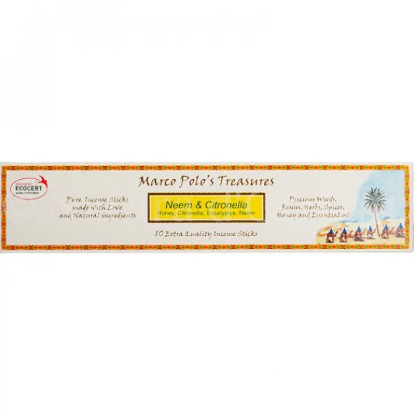 Natura d'Oriente Incenso Neem Citronella Honey Marco Polo's Treasure
