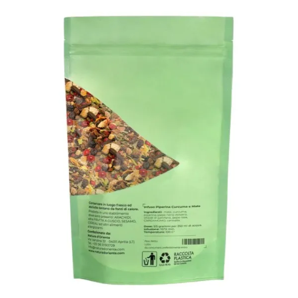 Natura d'Oriente Infuso piperina curcuma e mate