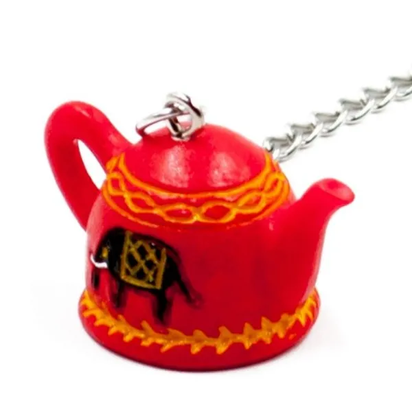 Natura d'Oriente Infusore per tazza con teiera rossa