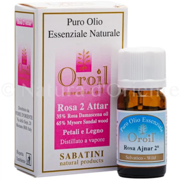 Natura d'Oriente Rosa 2° Attar Olio Essenziale 10 Ml