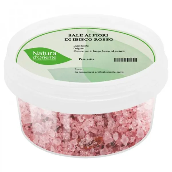 Natura d'Oriente Sale ai fiori di ibisco rosso